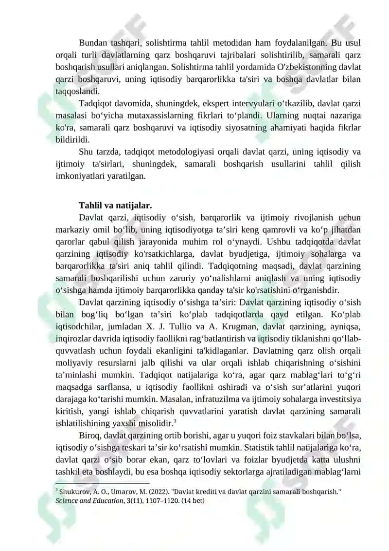 Davlat Qarzi Haqida Tushuncha 3