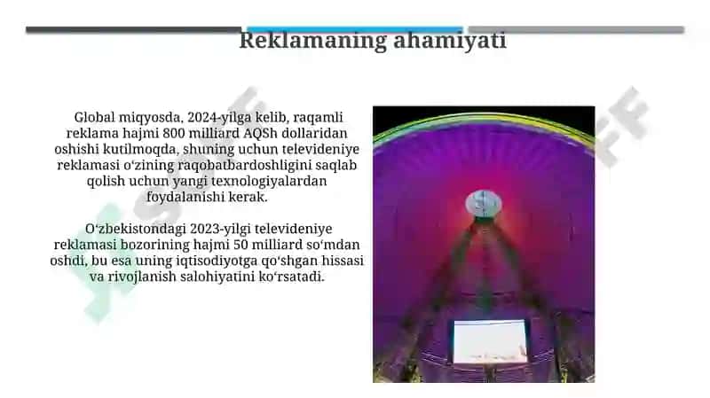 Televideniye reklamasi 3