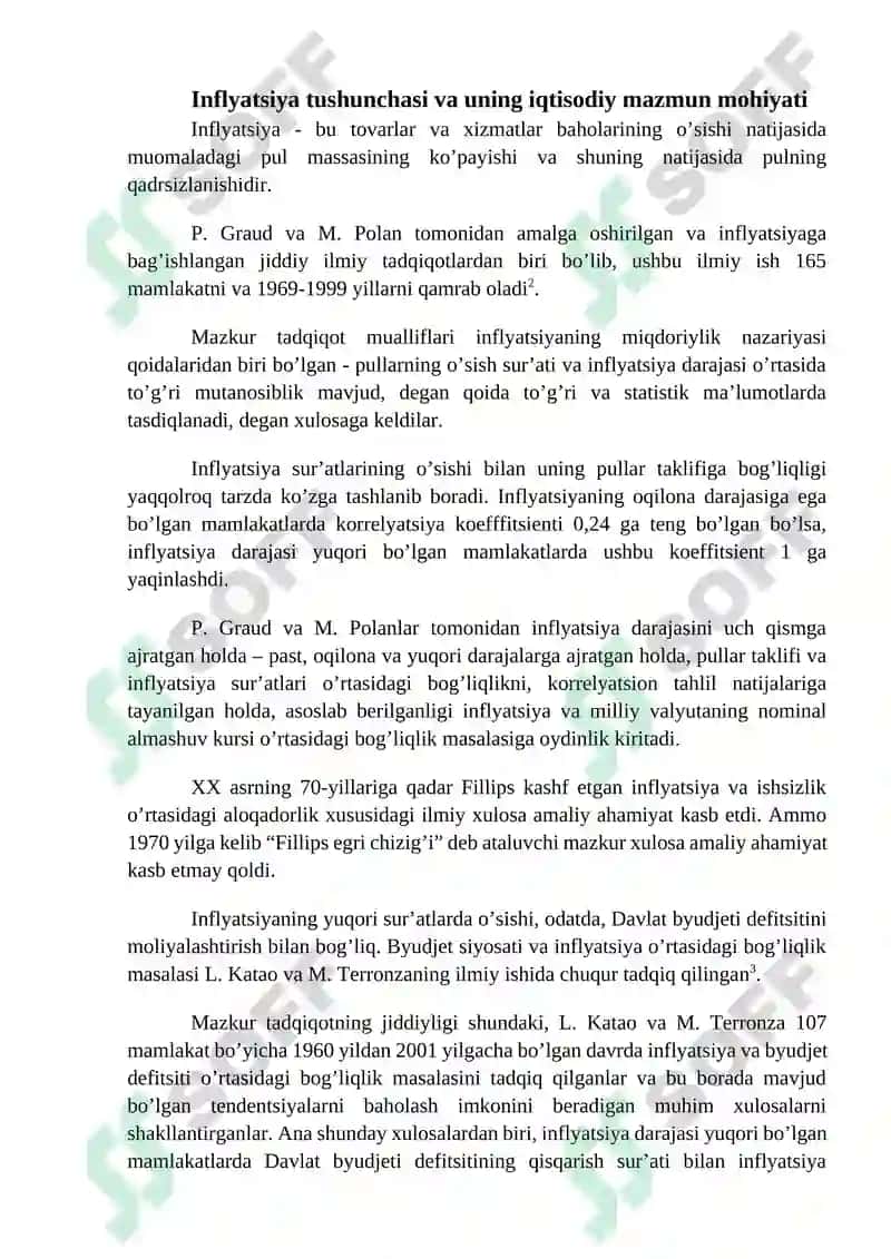 Inflatsiya mohiyati va turlari 3