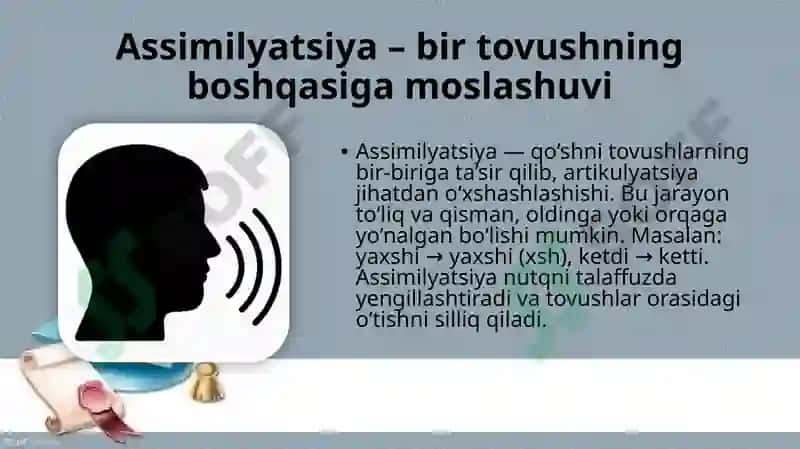 Nutq tovushlarining fonetik oʻzgarishlari 3
