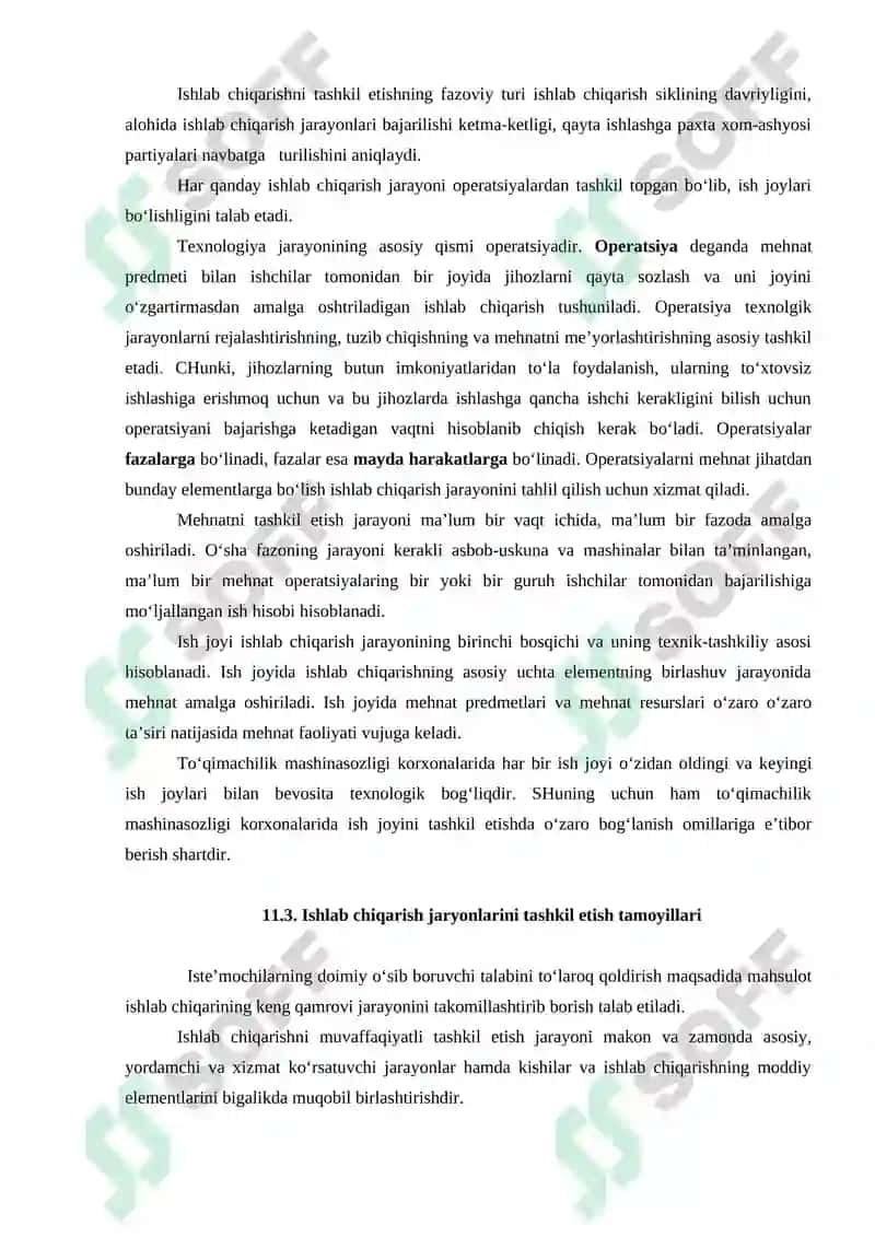 Ishlab chiqarish jarayoni va uning turlari 3