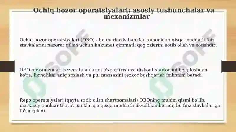Ochiq bozor operatsiyalari 3