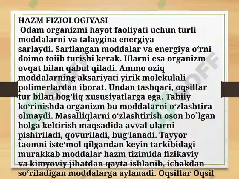 HAZM FIZIOLOGIYASI 3