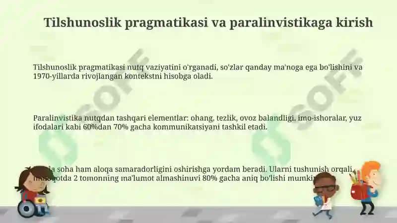 Lingvopragmatika va paralingvistika 3