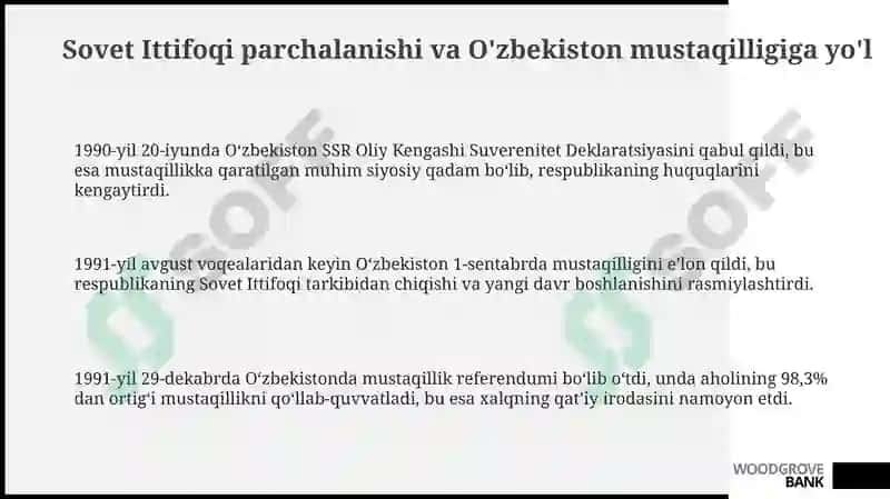 Oʻzbekiston Respublikasi tashkilot topishi 3