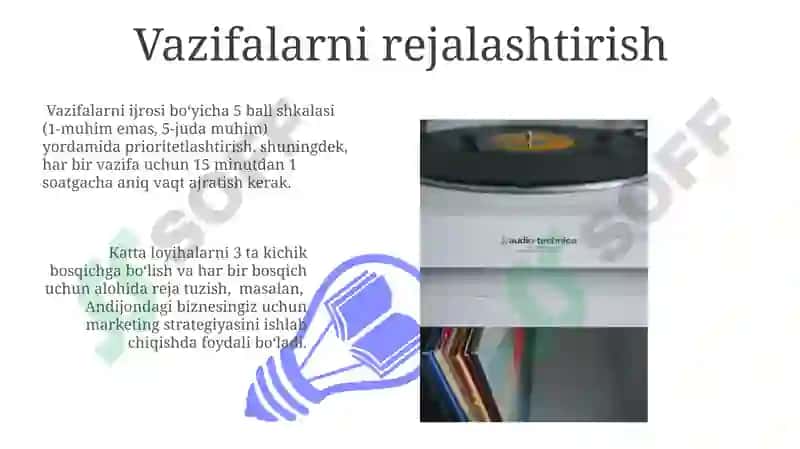 Yer ishlarini ketma-ketligini tashkil etish 3