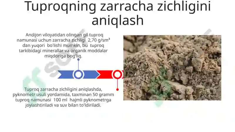 Tuproqni fizik xossalarini aniqlash 3