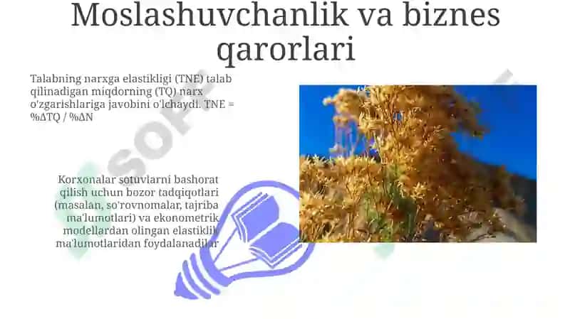 Narx Va daromad elastikligi 3