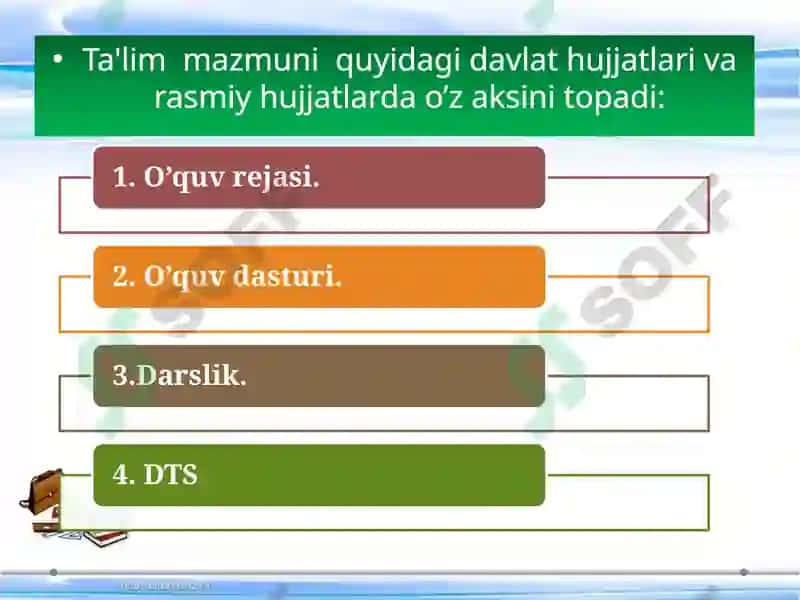 Ta'lim mazmuni 3