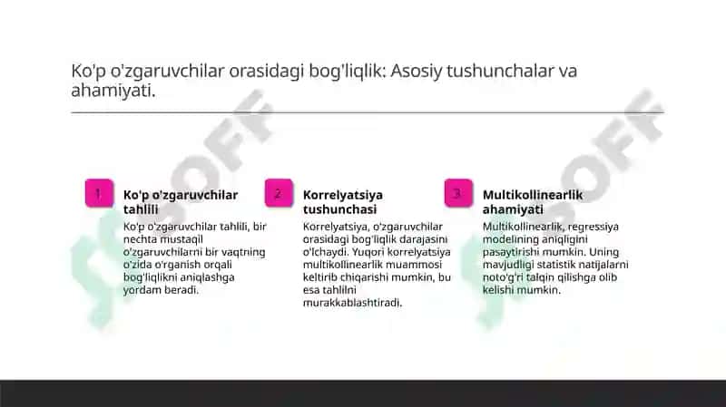 Ko'p o'zgaruvchilar tahlili 3