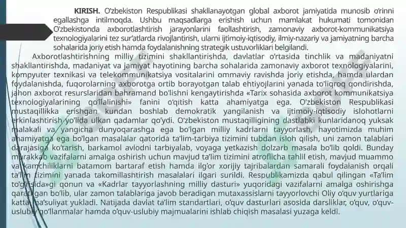 Tarix sohasida axborot kommunikatsiya texnologiyalari 3