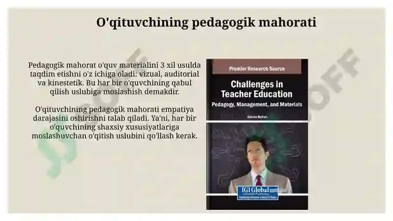 O'qituvchi qobilyati 3