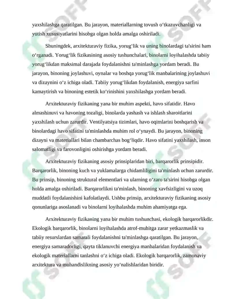 Arxitekturaviy Fizika Asoslari 3