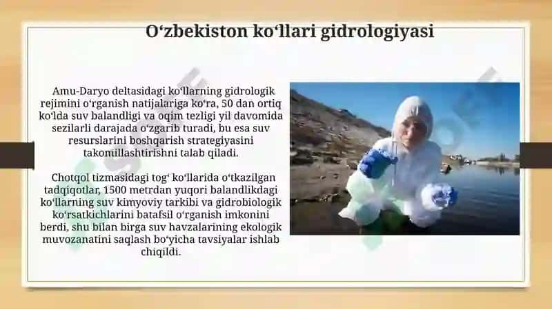 Oʻzbekiston koʻllari gidrologiyasi 3