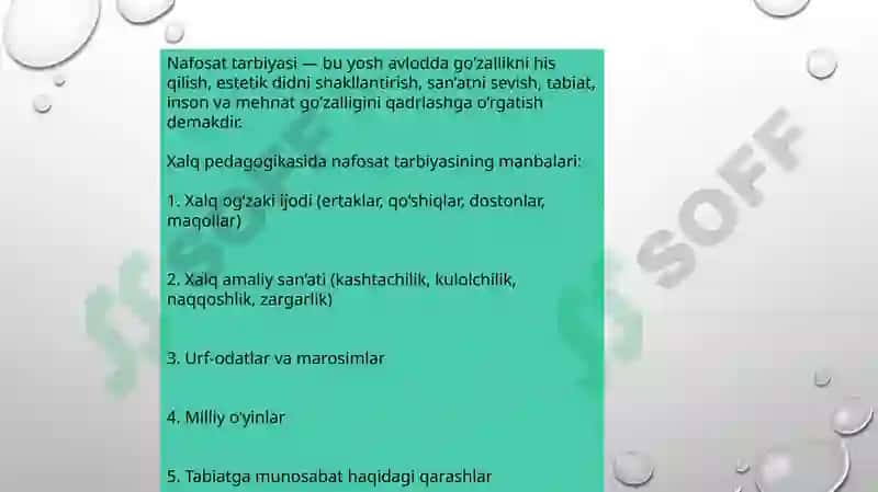 Xalq pedagogikasida nafosat tarbiyasi 3