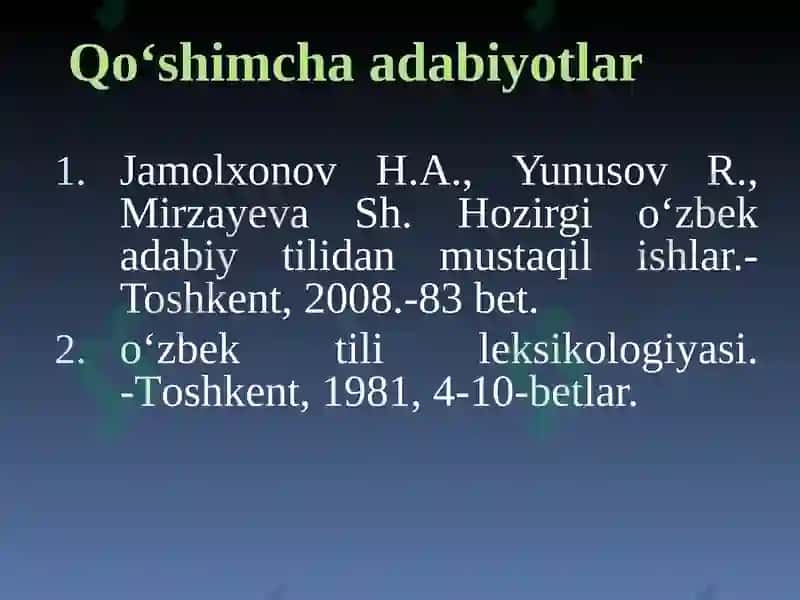 Leksikologiya. Frazeologiya. Leksikografiya 3
