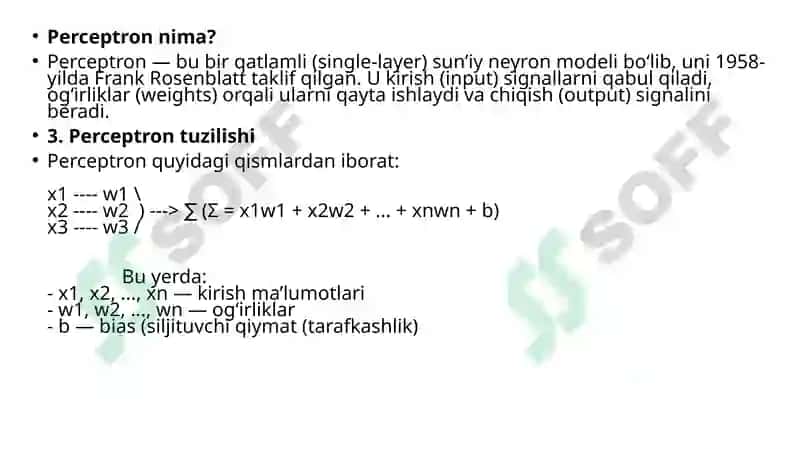 Perceptron 3