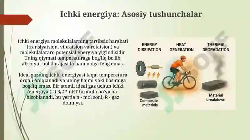 Ichki energiya va termal muvozanat 3
