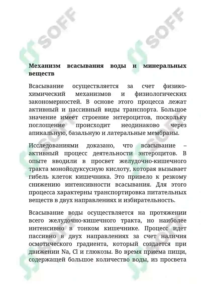 Всасывание воды и минеральных веществ 3