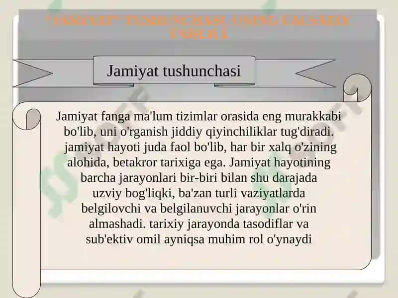 Jamiyat va Inson Falsafasi 3