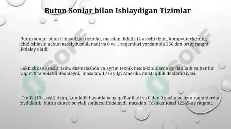 Raqamli Tizimlar va Axborotlar 3