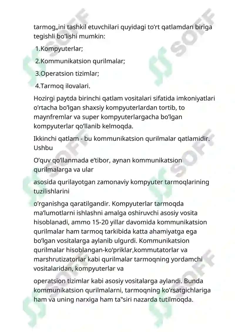 Zamonaviy kompyuter tarmoqlari 3