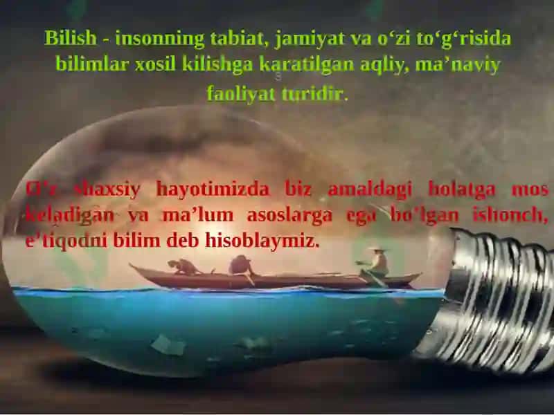 BILISH FALSAFASI 3