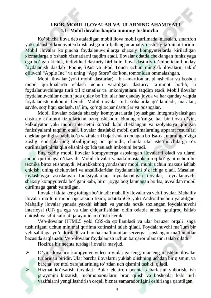 Gul do'koni kurs ishi Dasturi bilan birga 3