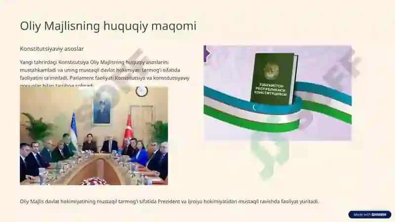 O'zbekiston Respublikasi Oliy Majlisi 3