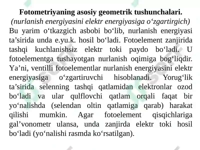 Elektr yoritishda o‘lchash usullari va asboblari 3