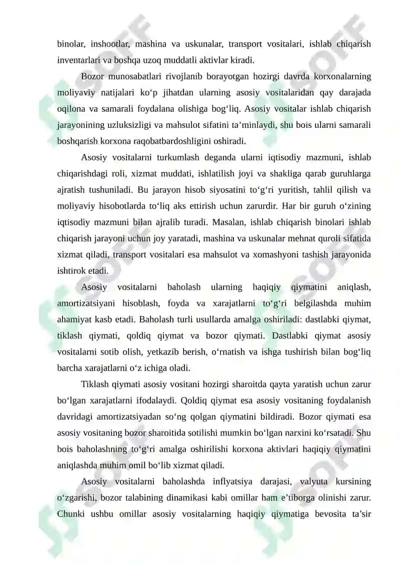 Asosiy vositalarning turkumlanishi va baxolanishi 3