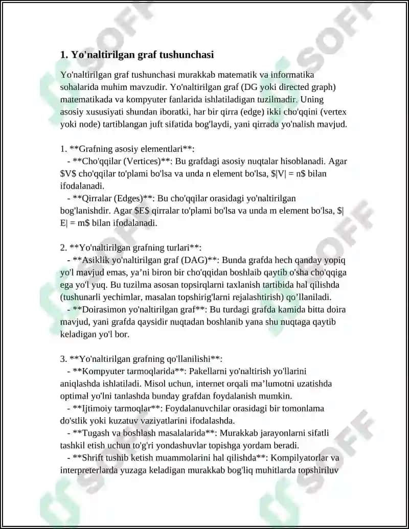 Yoʻnaltirilgan va yoʻnaltirilmagan graf 3