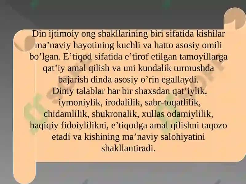 DINIY-MADANIY AN’ANALARNING AHAMIYATI 3