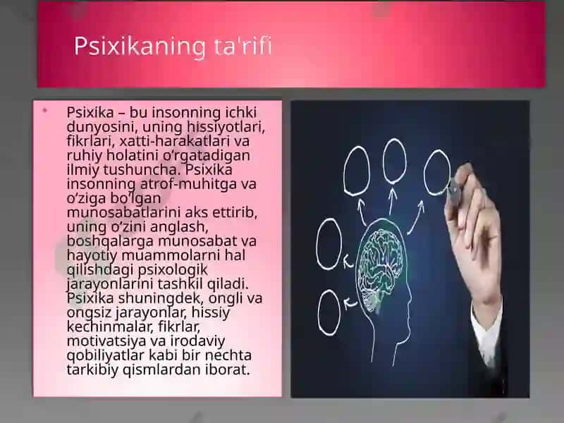 Psixika va psixik xodisalar olami 3