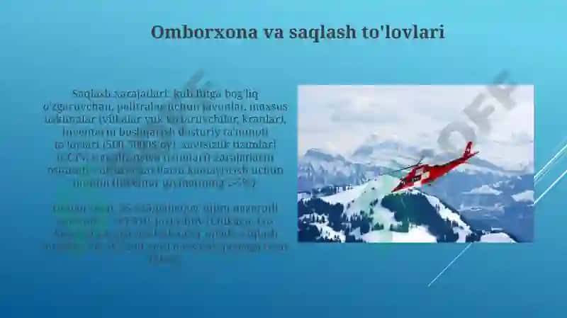 Omborxona va saqlash to'lovlari 3