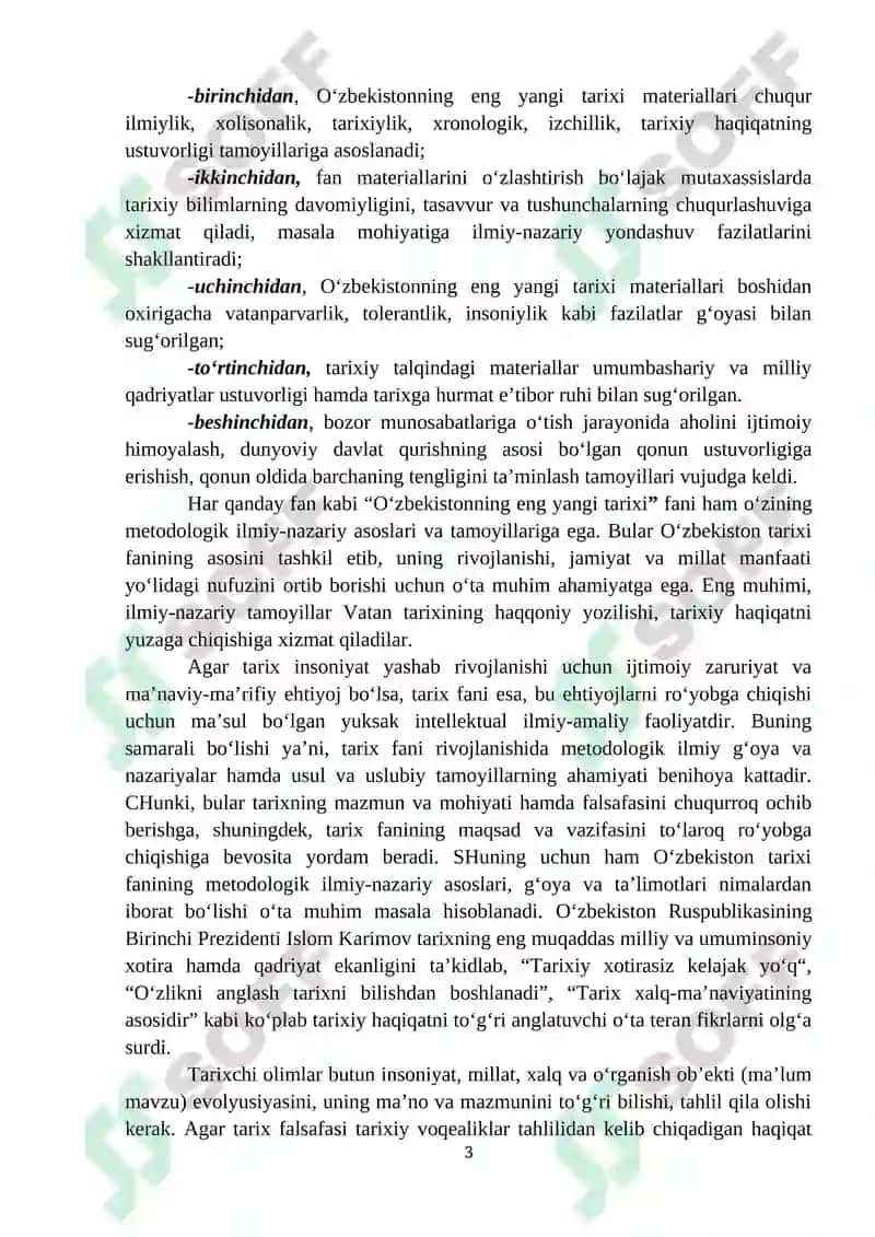 O‘zbekistonning eng yangi tarixi 3