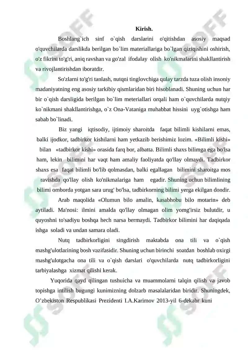 Sifat so'z turkumini o'rganish jarayonida o'quvchilar nutqini o'stirish 3