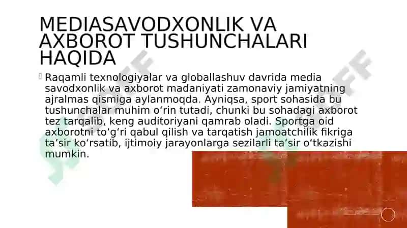Mediasavodxonlik va axborot madaniyatining ta’limdagi roli 3