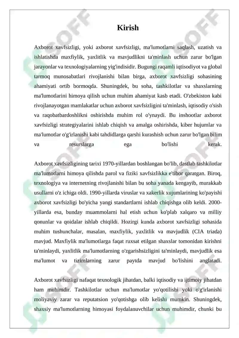 Axborot Xavfsizligi 3