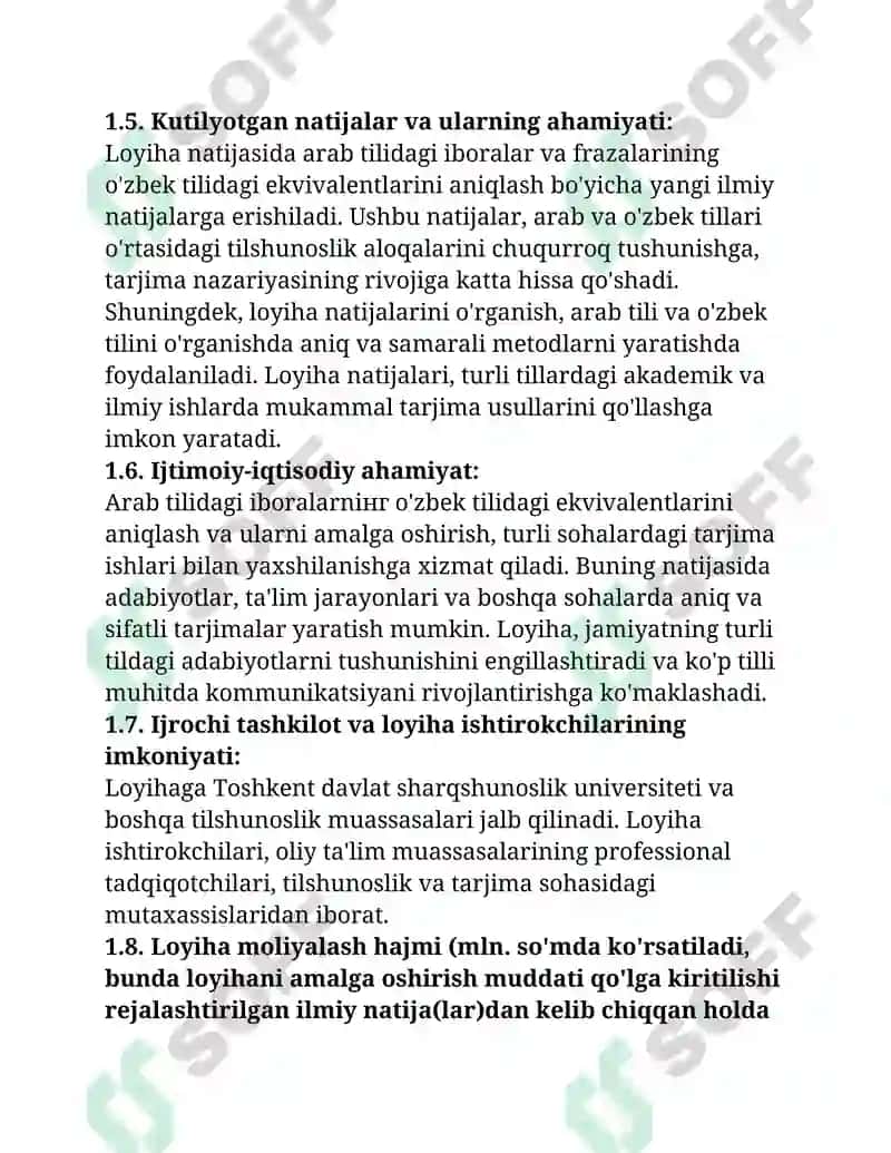 Arab tilida atamalarning o’zbek tilidagi ekvivalentini topish 3