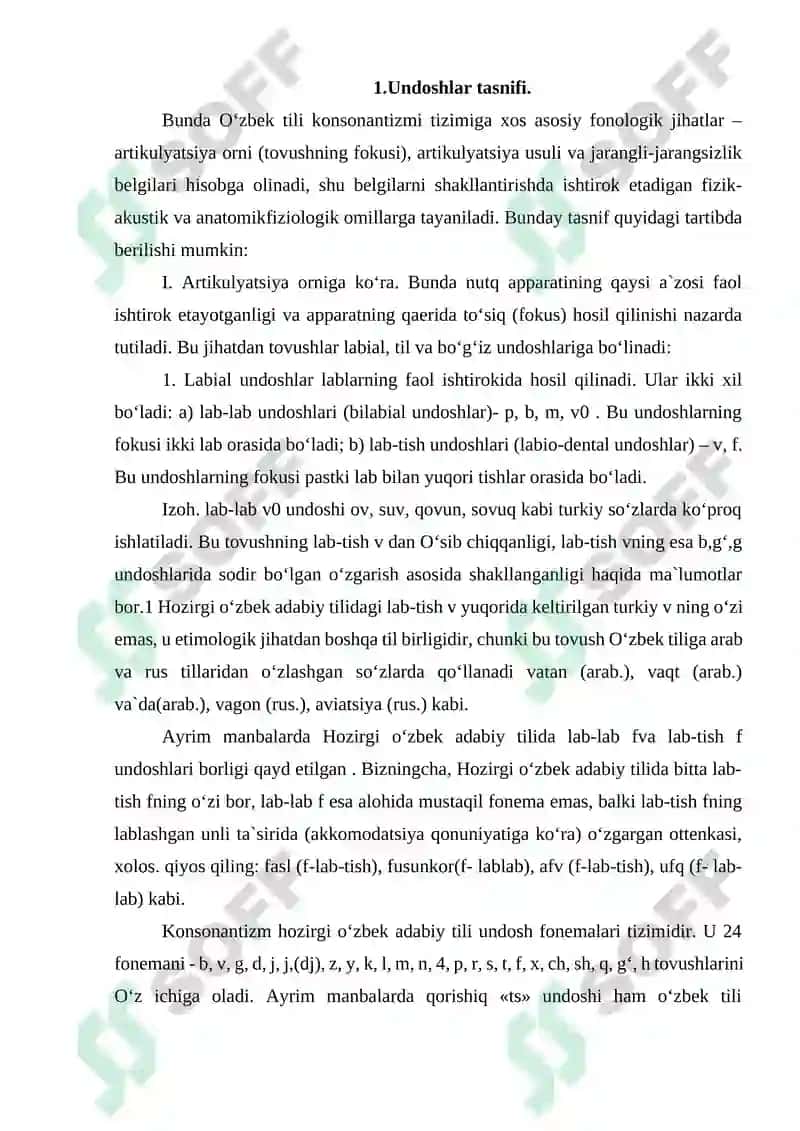 OʻZBEK TILSHUNOSLIGIDA UNDOSH FONEMALARNING OʻRGANILISHI 3