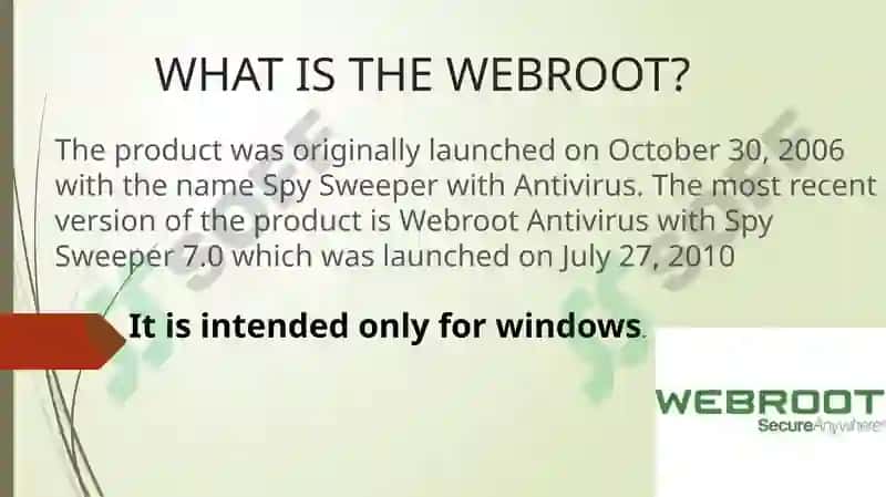 Webroot Antivirus with Spy Sweeper 3