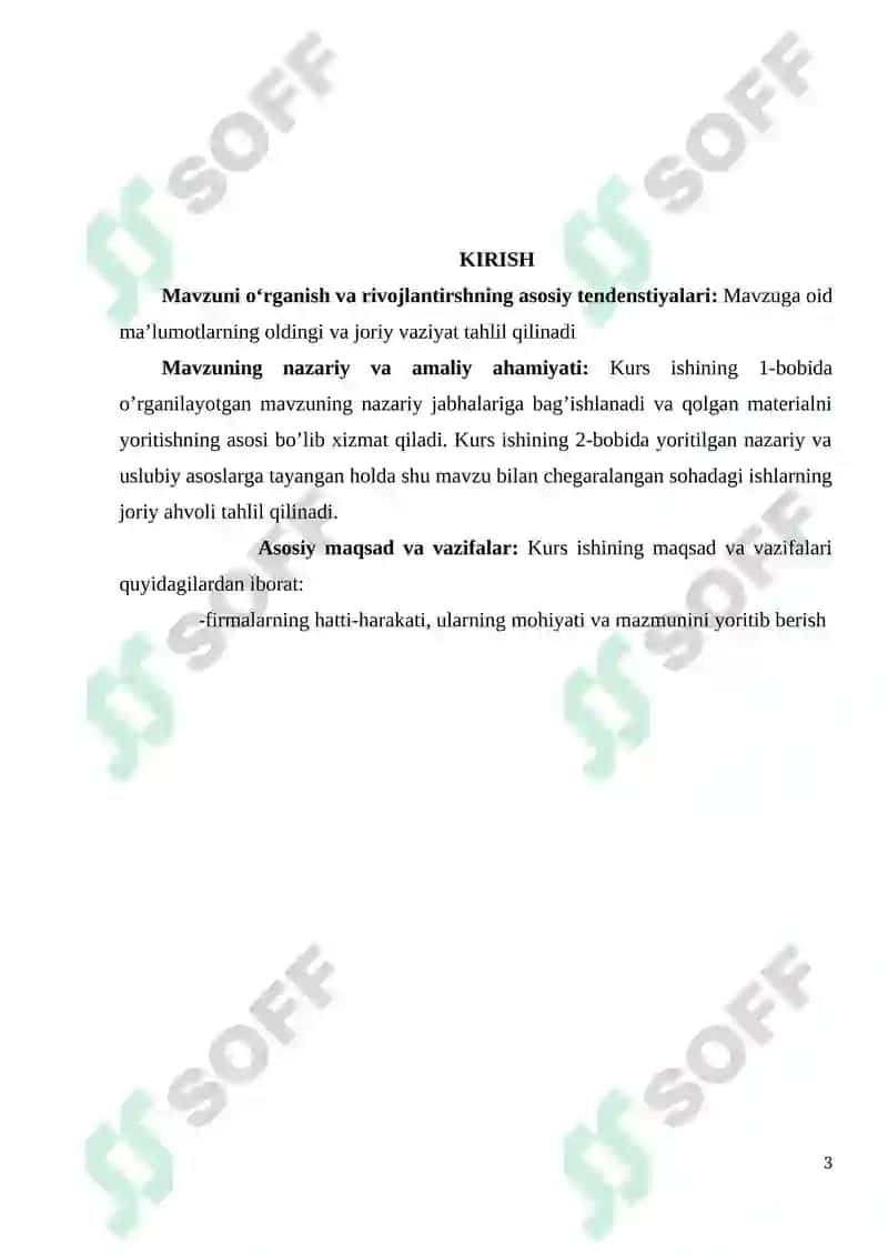 Ishlab chiqarish va firmalarning hatti-harakati 3