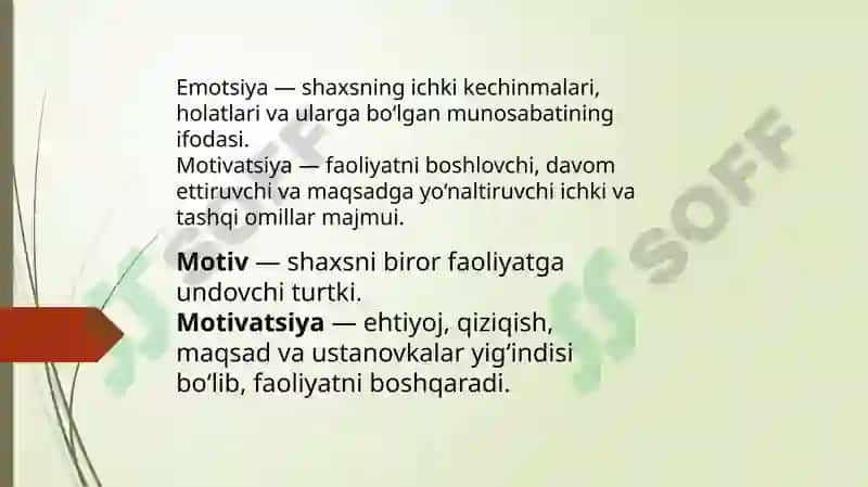 Emotsiya va Motivatsiya 3