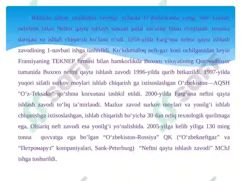Chinozneftni qaytaishlash zavodi 3