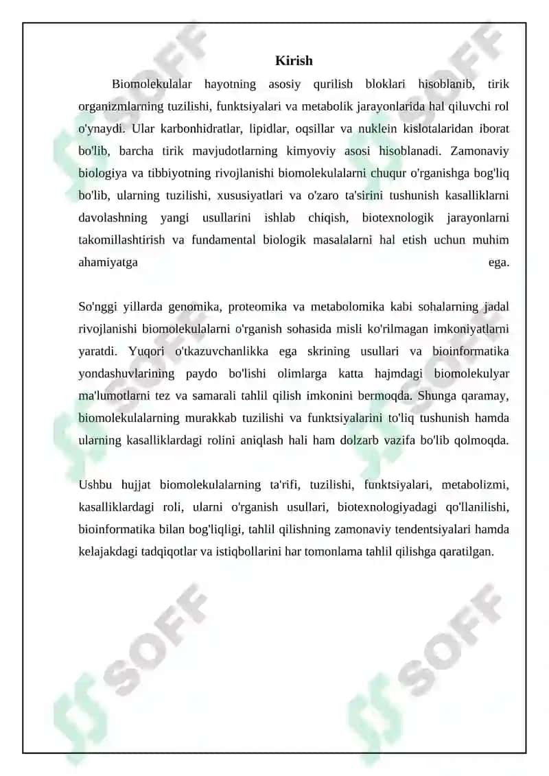 Biomolekulalar hayotda ahamiyati 3