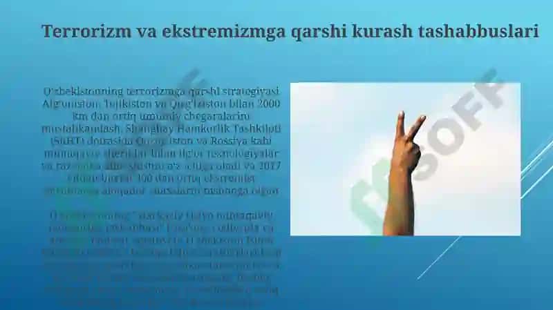 Terrorizm va ekstremizmga qarshi kurash tashabbuslari 3