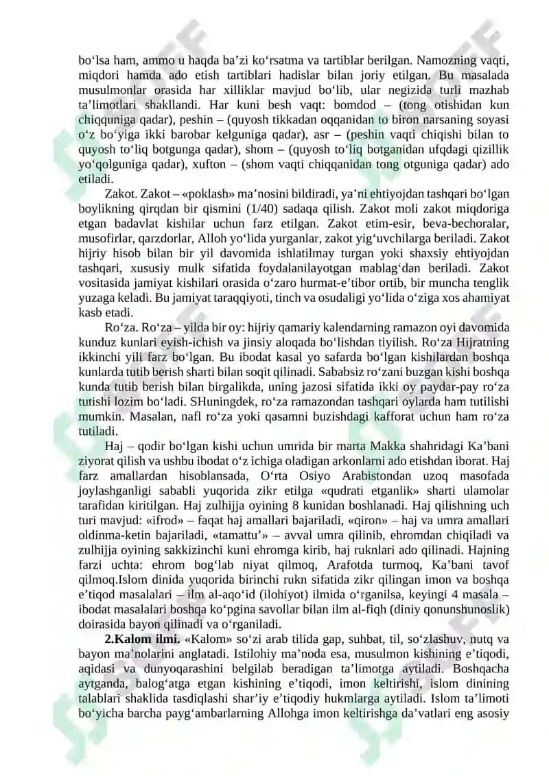 Islom dinining aqidaviy yo'nalishlari va maktablari 3
