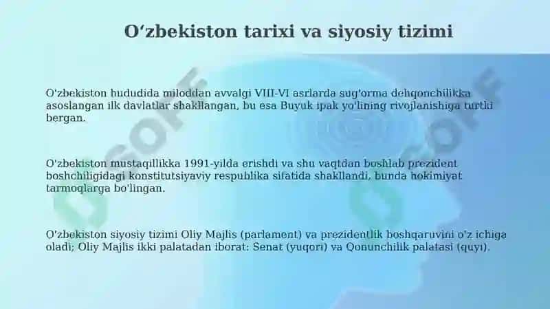 O'zbekiston tarixi va siyosiy tizimi 3