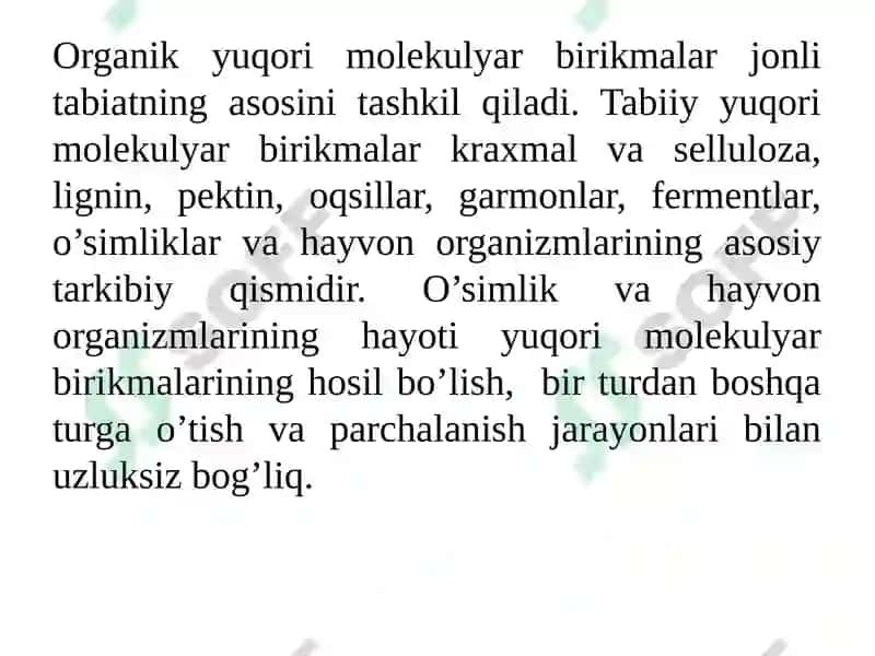Yuqorimolekulyar birikmalar 3